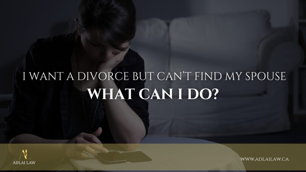 I Want a Divorce but Can’t Find My Spouse